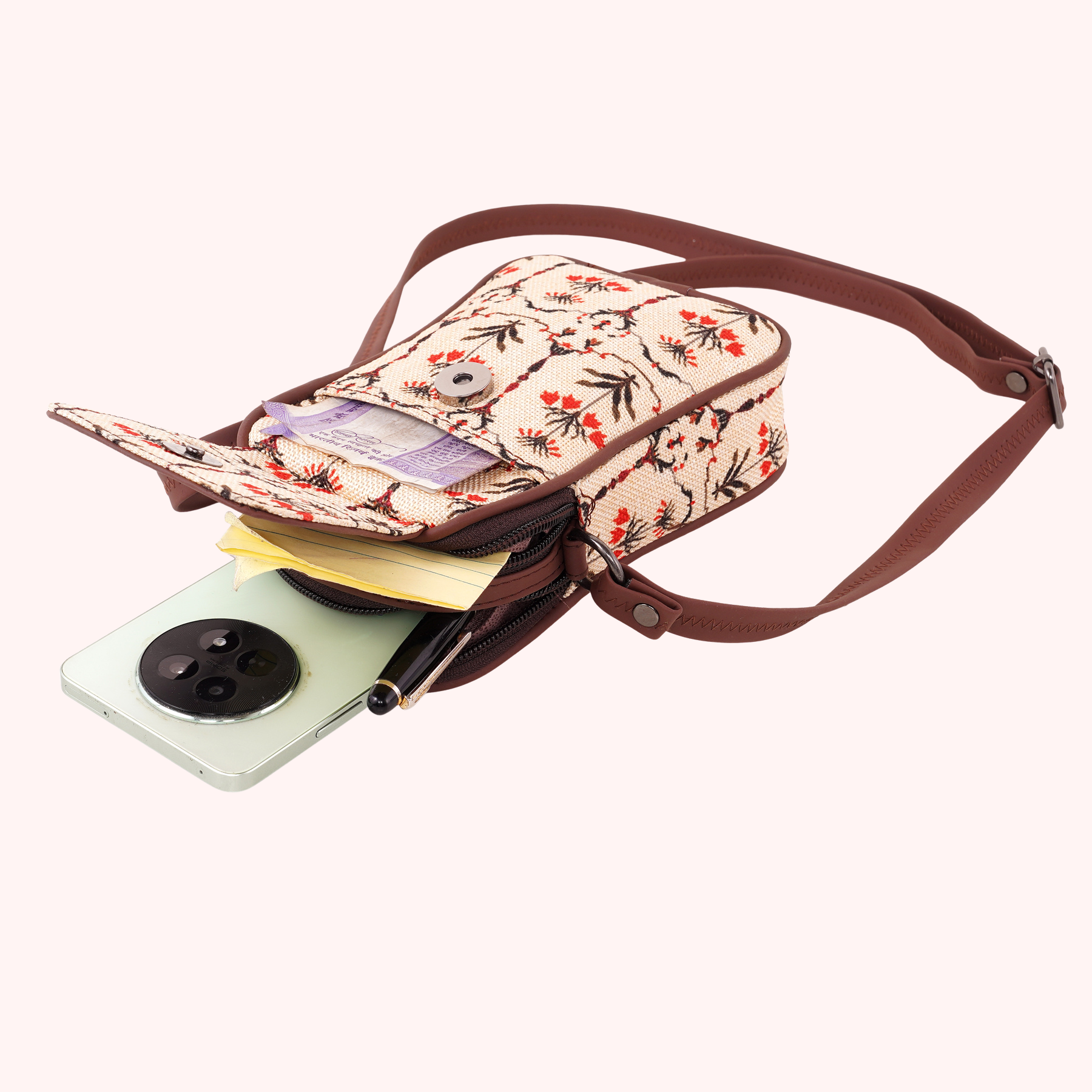 Madhubani Print Mobile Pouch