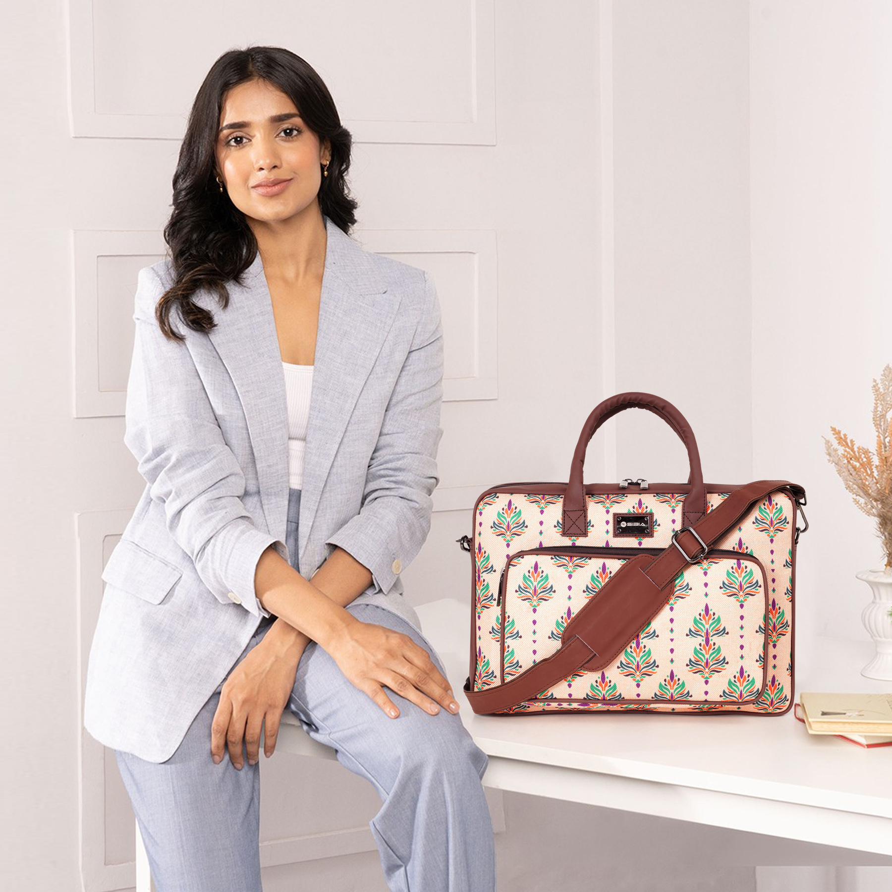 Tirumala Kalamkari Laptop Bag
