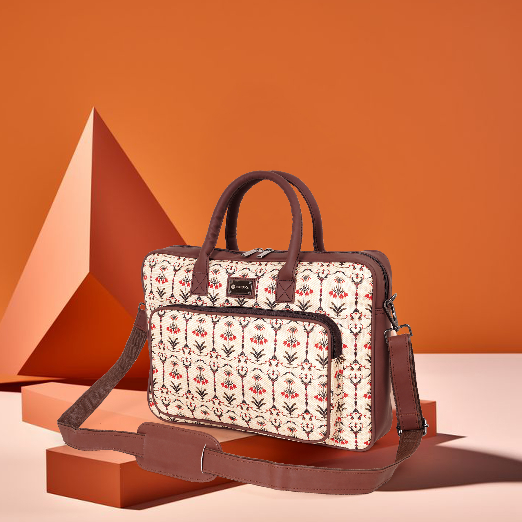 Madhubani Print Laptop Bag