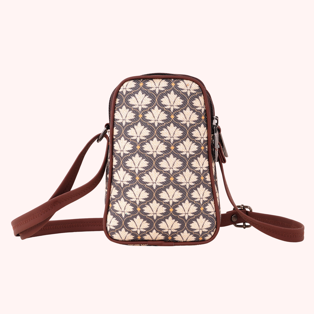 Bagru Bindi Mobile Pouch