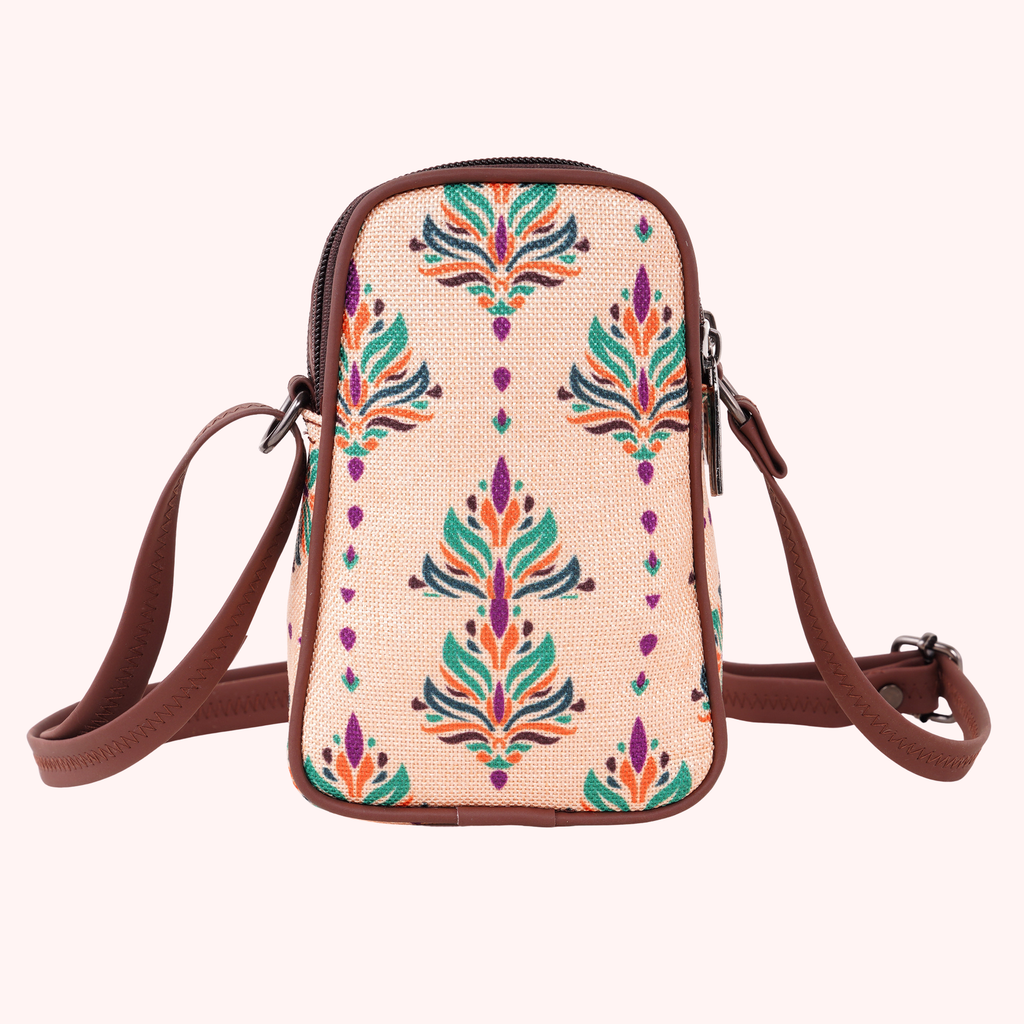 Tirumala kalamkari Mobile Pouch