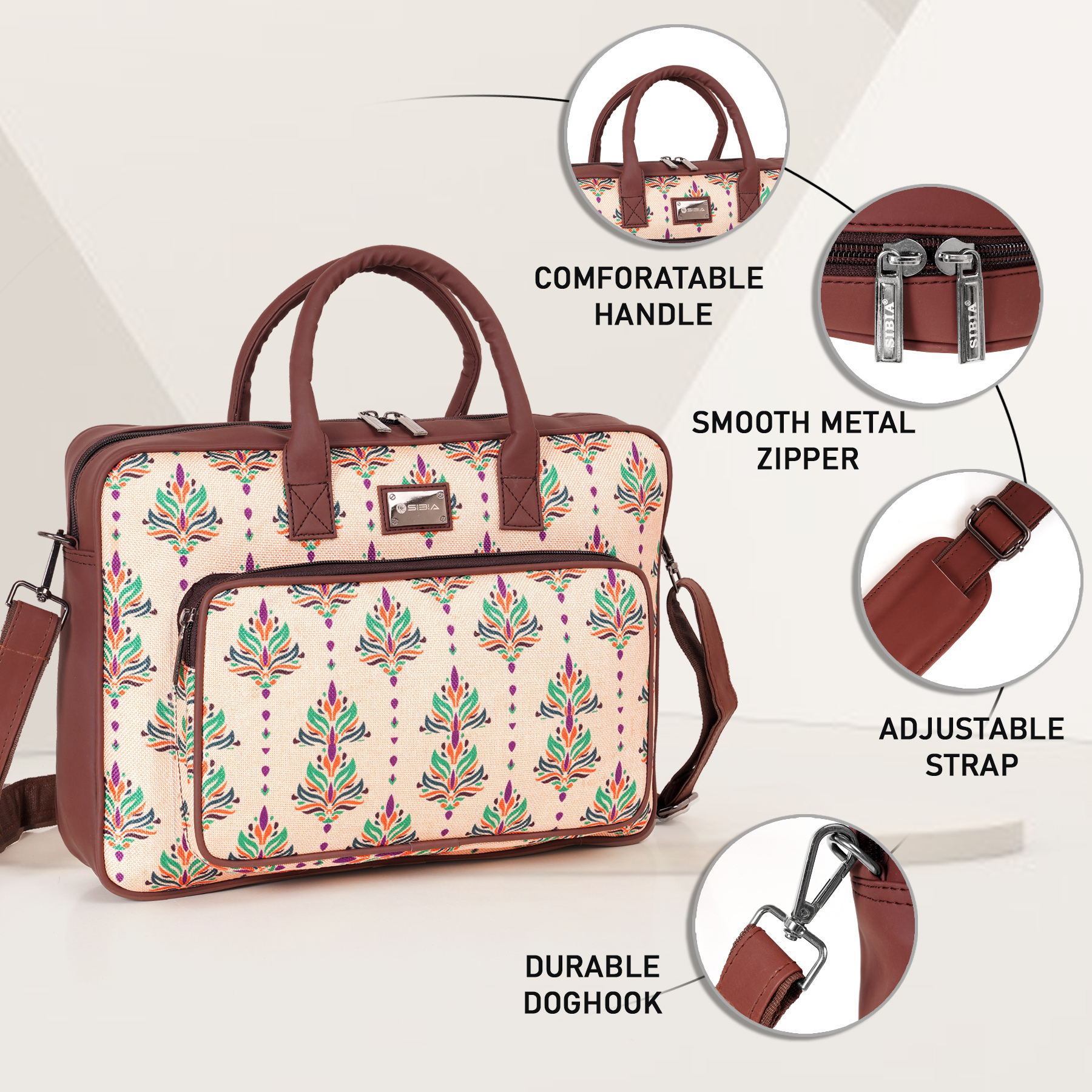 Tirumala Kalamkari Laptop Bag