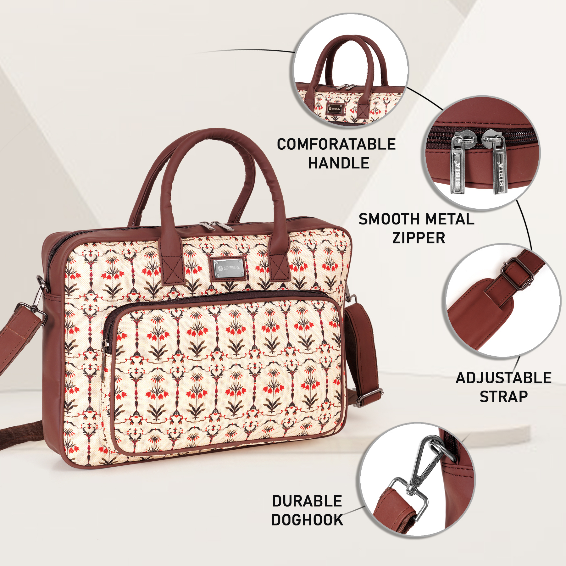 Madhubani Print Laptop Bag
