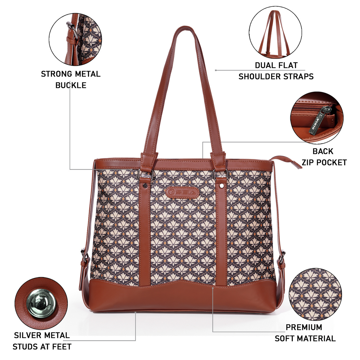 Office Bags for Women – Bagru Bindi Office Bag | SIBIA