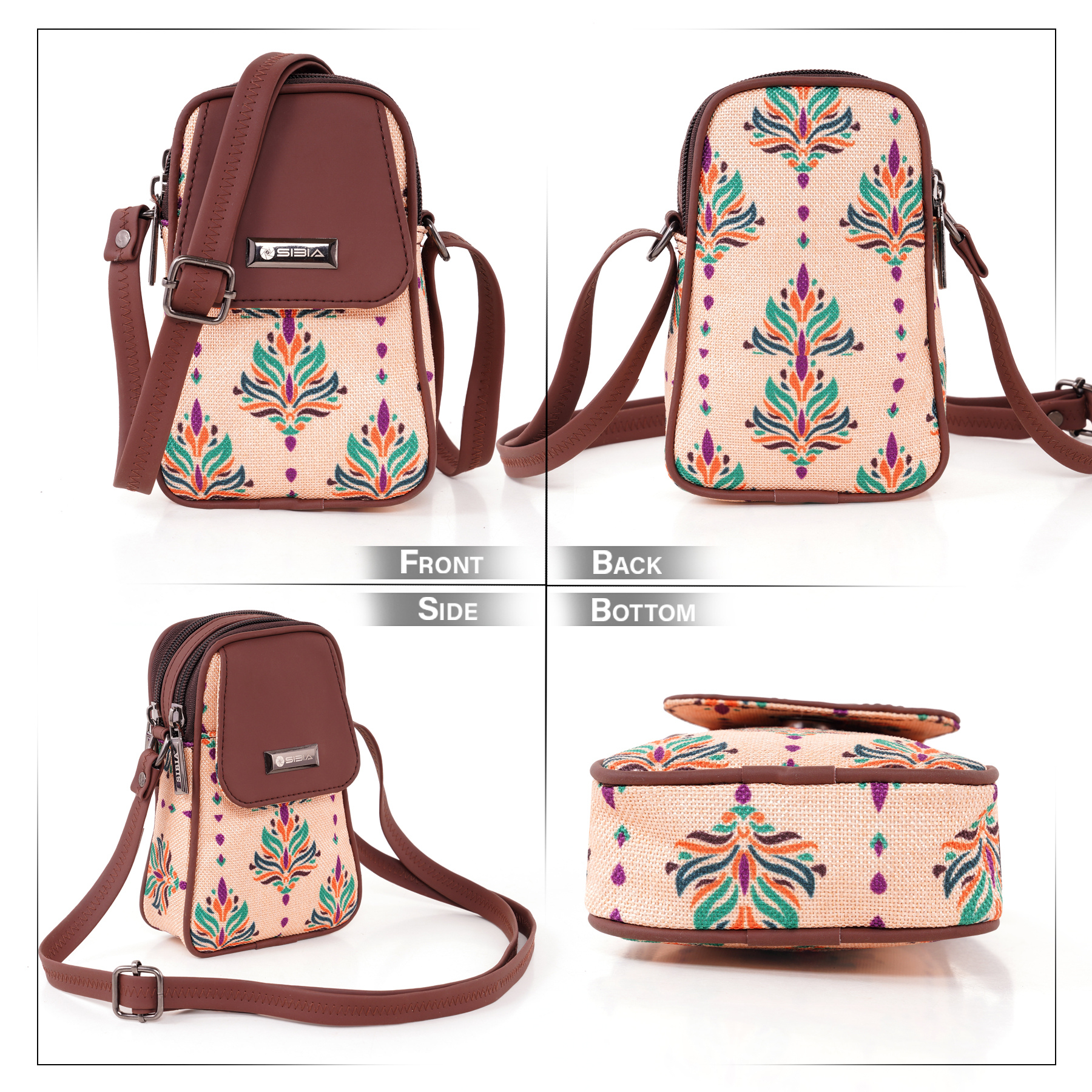 Tirumala kalamkari Mobile Pouch