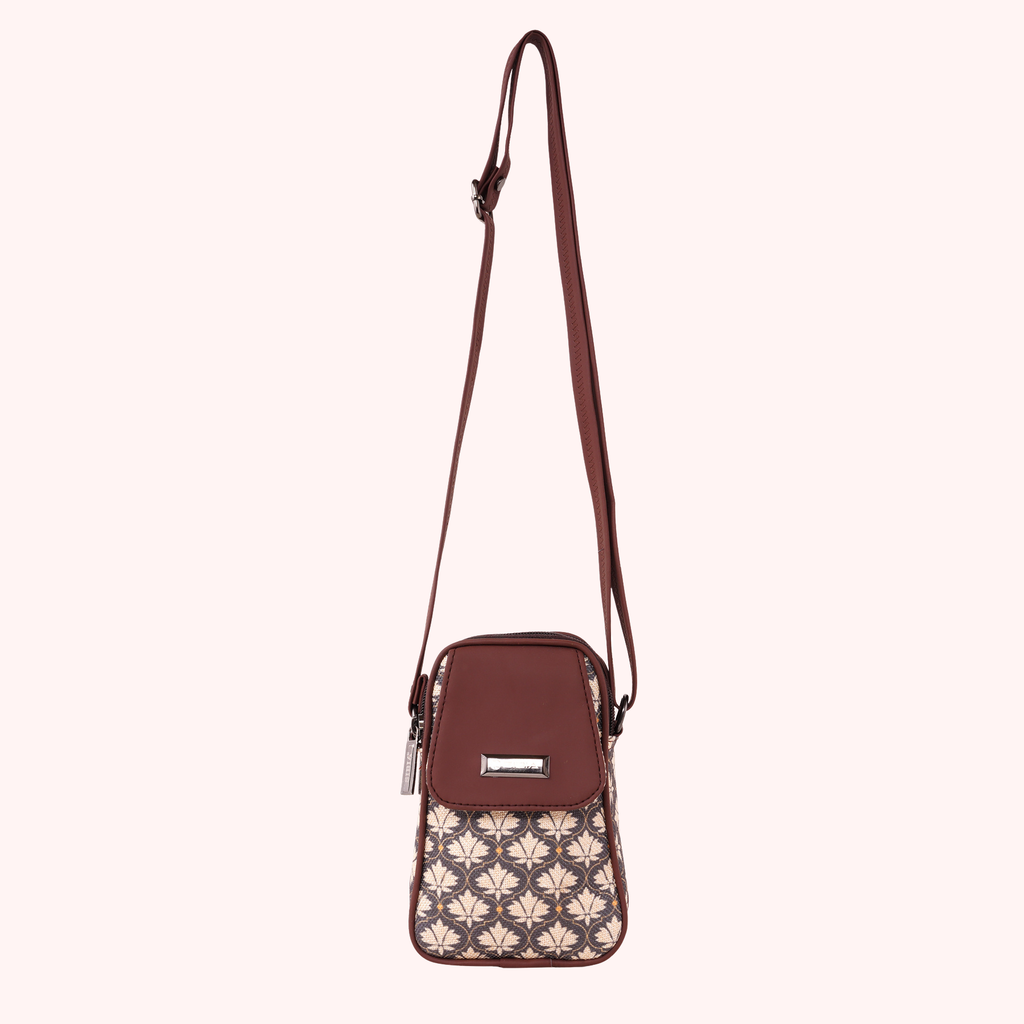 Bagru Bindi Mobile Pouch