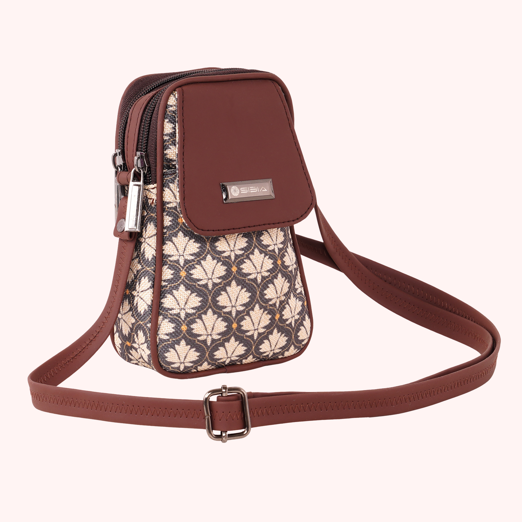 Bagru Bindi Mobile Pouch